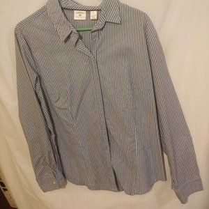 "Relaxed Stripes: Lightweight Cotton Blouse for Effortless Style by Riders"